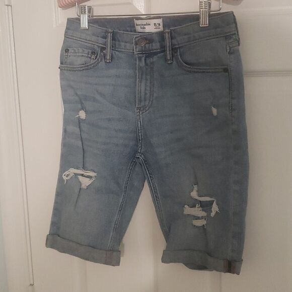 Abercrombie kids size 15/16 jean shorts - Picture 2 of 5